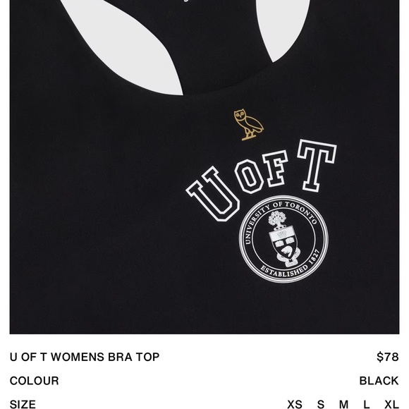 OVO x U of T Sports bra - Picture 5 of 6